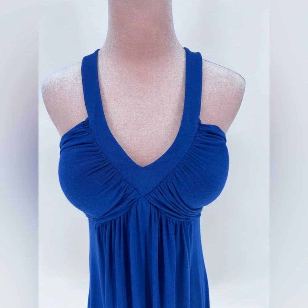 EUC Calvin Klein V Neck Ruched Mini Dress - Picture 4 of 9